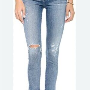 Citizens Of Humanity Light Blue Ripped Skinny Jeans